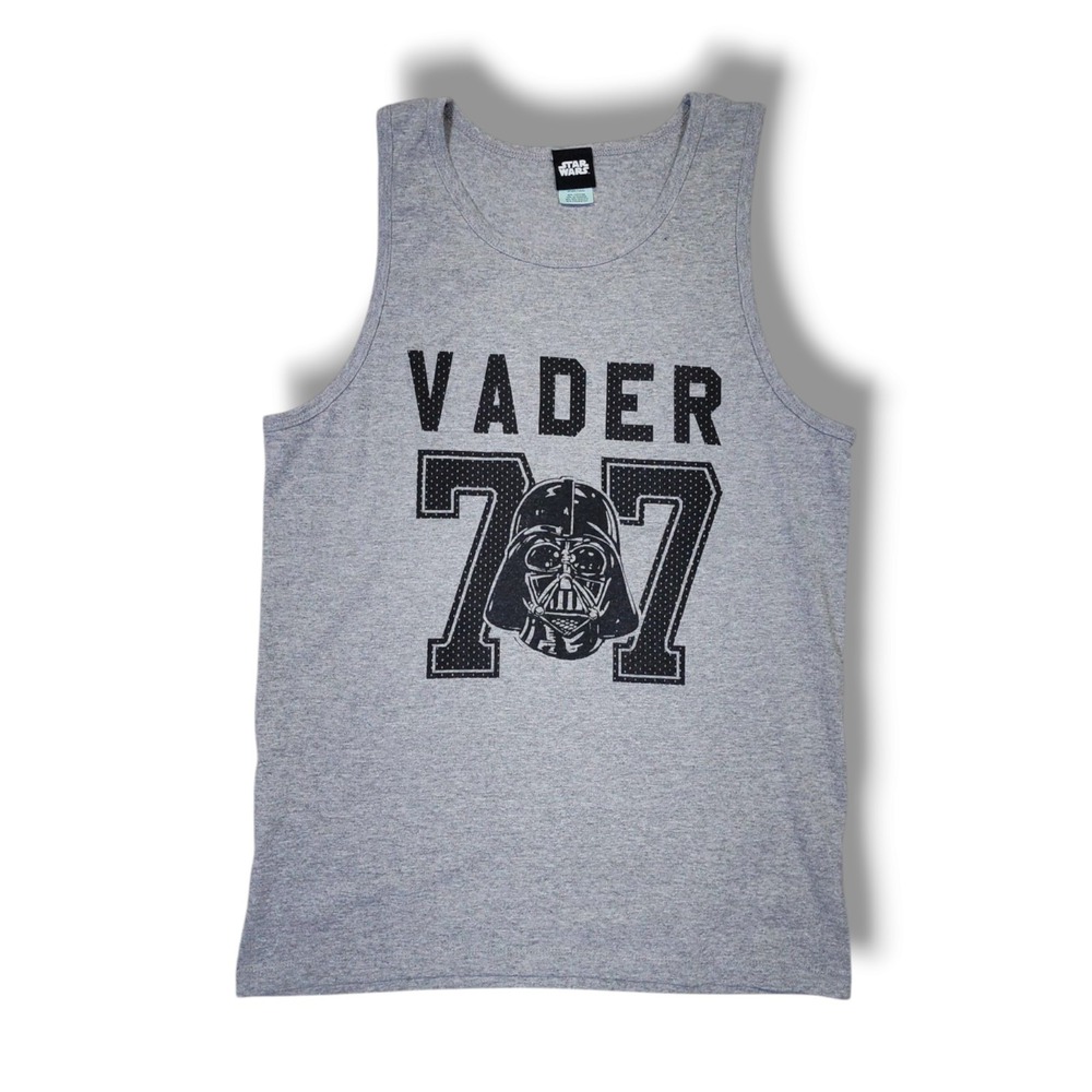 Vintage Pacific Star Wars Vader 77 Gray Tank Top Men's Size Medium